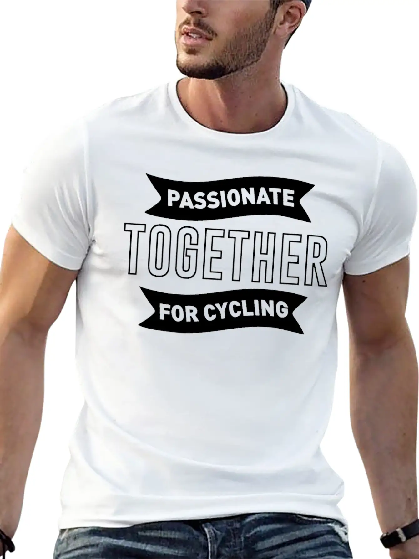 Passionate Together For Cycling Live Life On Wheel Breathable Graphic T-Shirt – Perfect For Casual Days