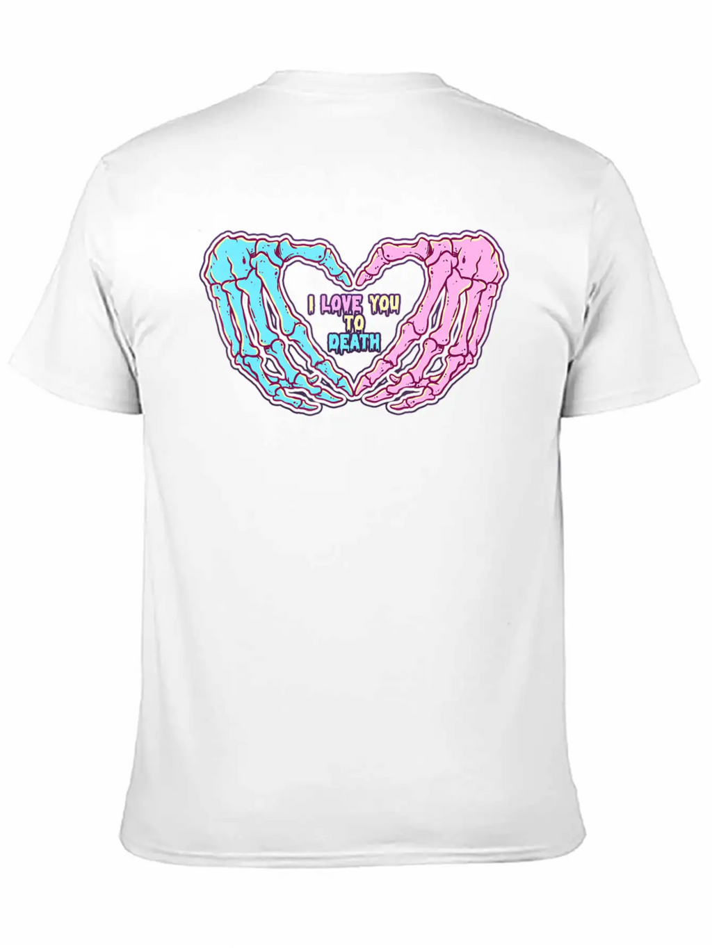 Pastel Goth I Love You To Death Breathable Soft Cotton T-Shirt – Timeless Casual Look