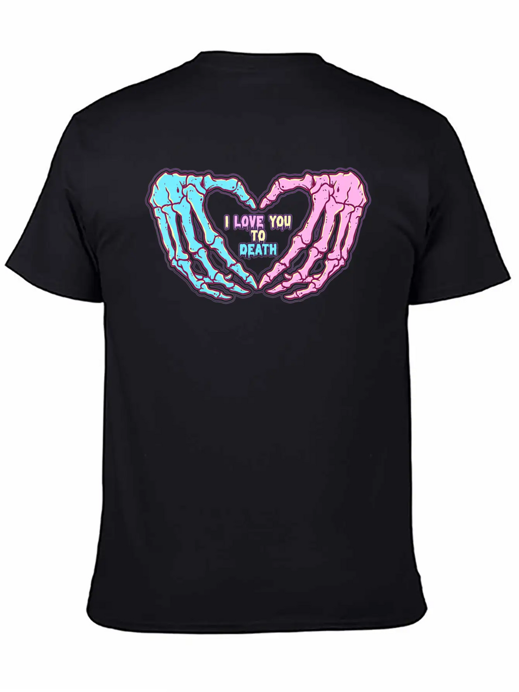 Pastel Goth I Love You To Death Breathable Soft Cotton T-Shirt – Timeless Casual Look