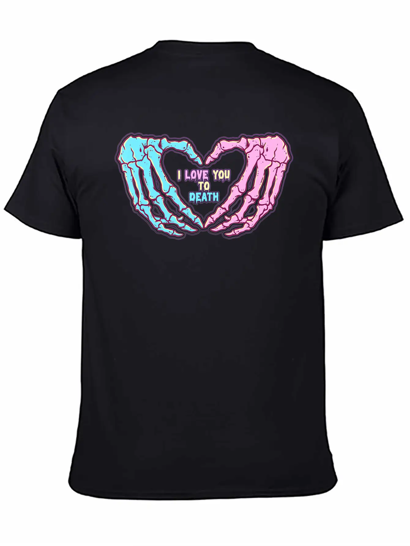 Pastel Goth I Love You To Death Breathable Soft Cotton T-Shirt – Timeless Casual Look