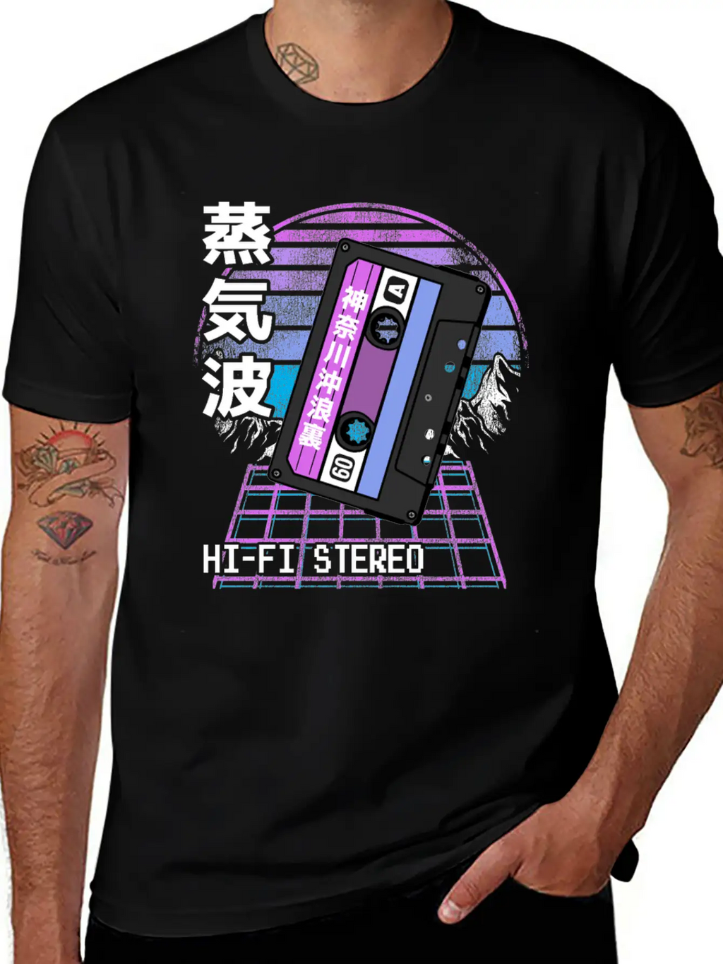 Pastel Goth Japanese Kawaii Retrowave Mixtape Classic Cotton Tee – Unisex Comfort For Any Season