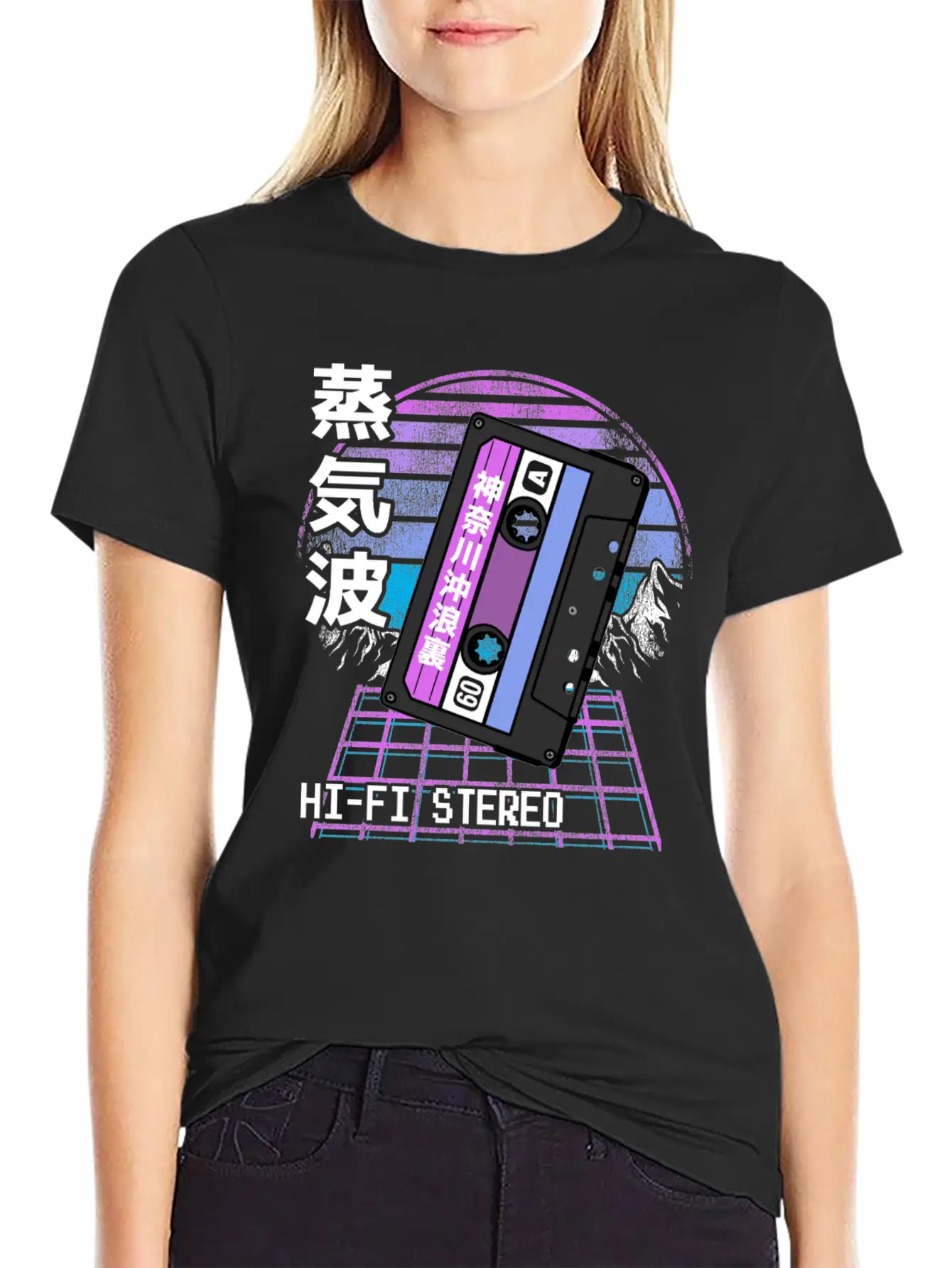 Pastel Goth Japanese Kawaii Retrowave Mixtape Classic Cotton Tee – Unisex Comfort For Any Season