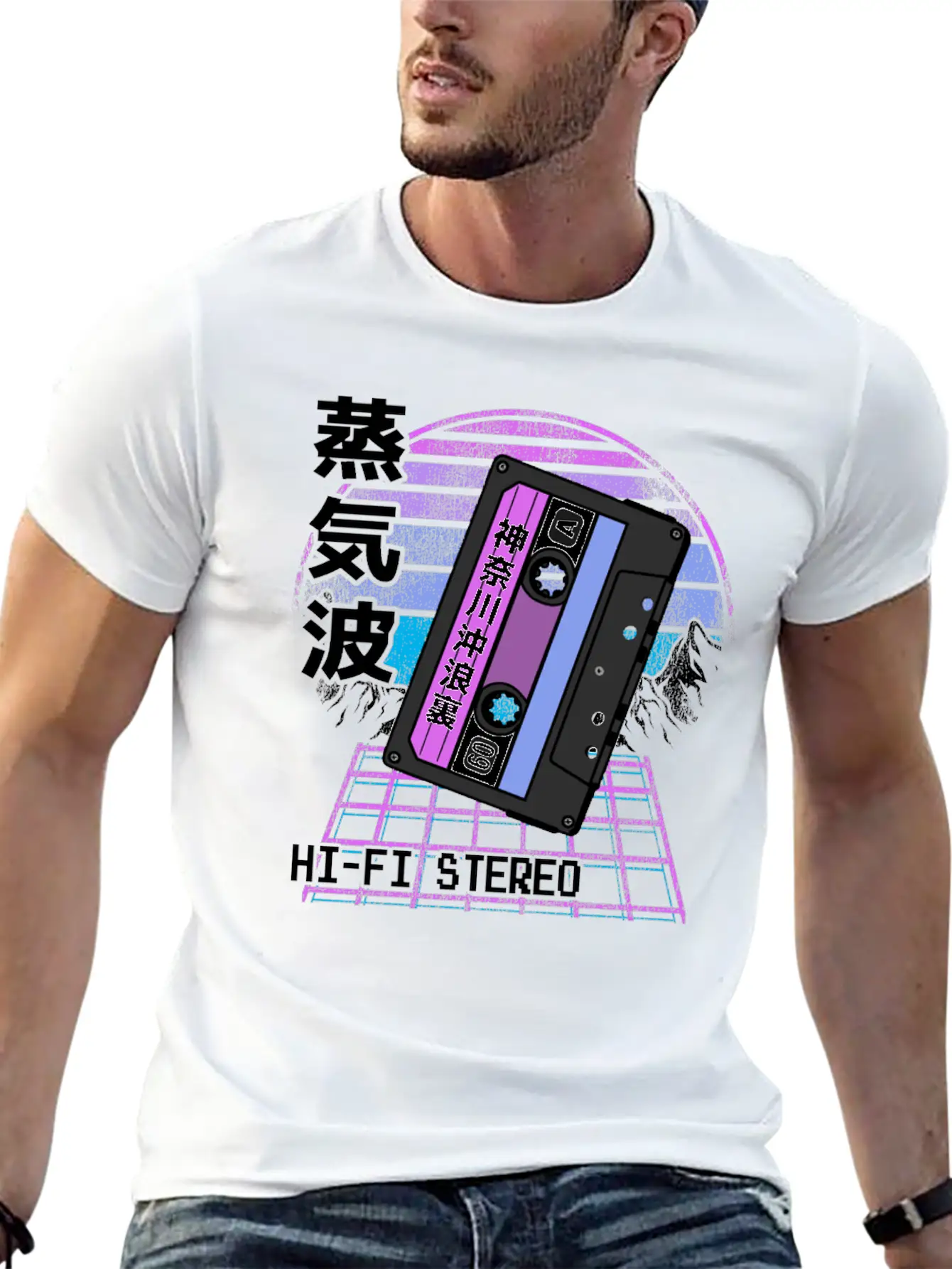 Pastel Goth Japanese Kawaii Retrowave Mixtape Classic Cotton Tee – Unisex Comfort For Any Season