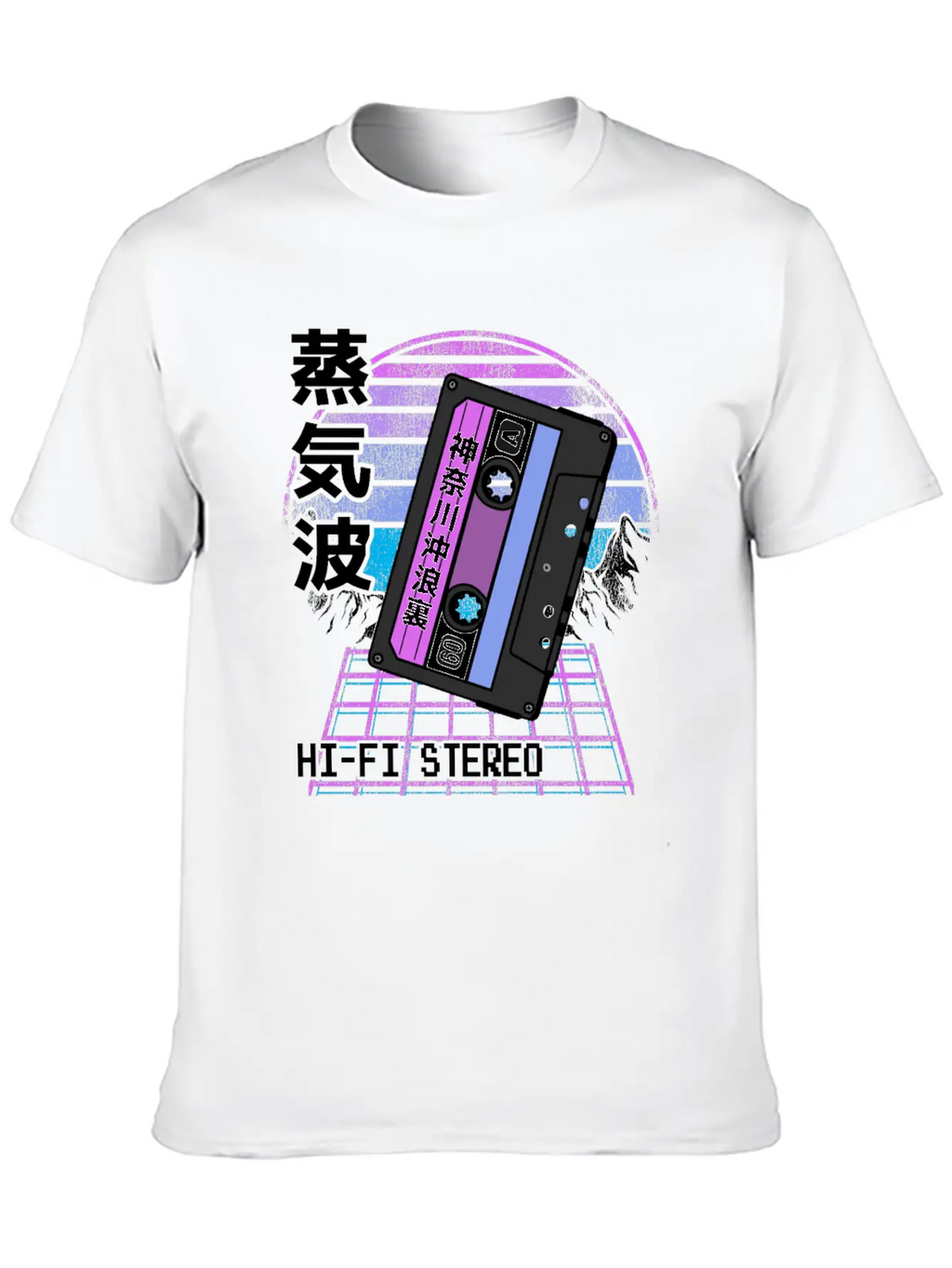 Pastel Goth Japanese Kawaii Retrowave Mixtape Classic Cotton Tee – Unisex Comfort For Any Season