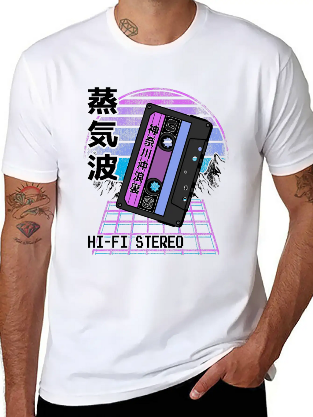 Pastel Goth Japanese Kawaii Retrowave Mixtape Classic Cotton Tee – Unisex Comfort For Any Season