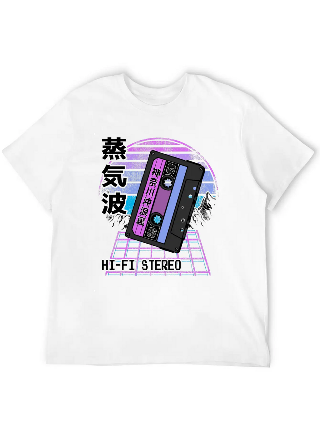Pastel Goth Japanese Kawaii Retrowave Mixtape Classic Cotton Tee – Unisex Comfort For Any Season