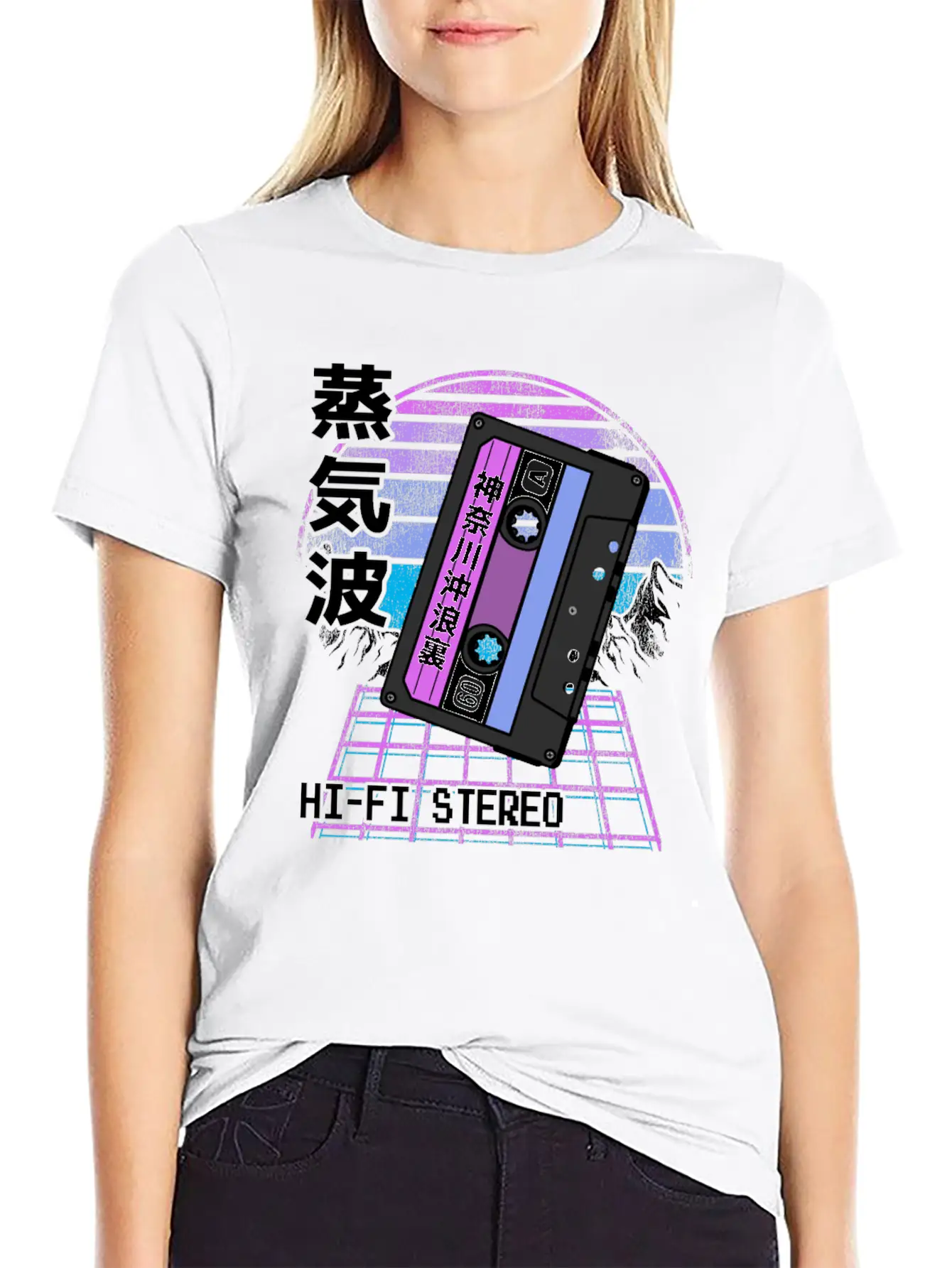 Pastel Goth Japanese Kawaii Retrowave Mixtape Classic Cotton Tee – Unisex Comfort For Any Season