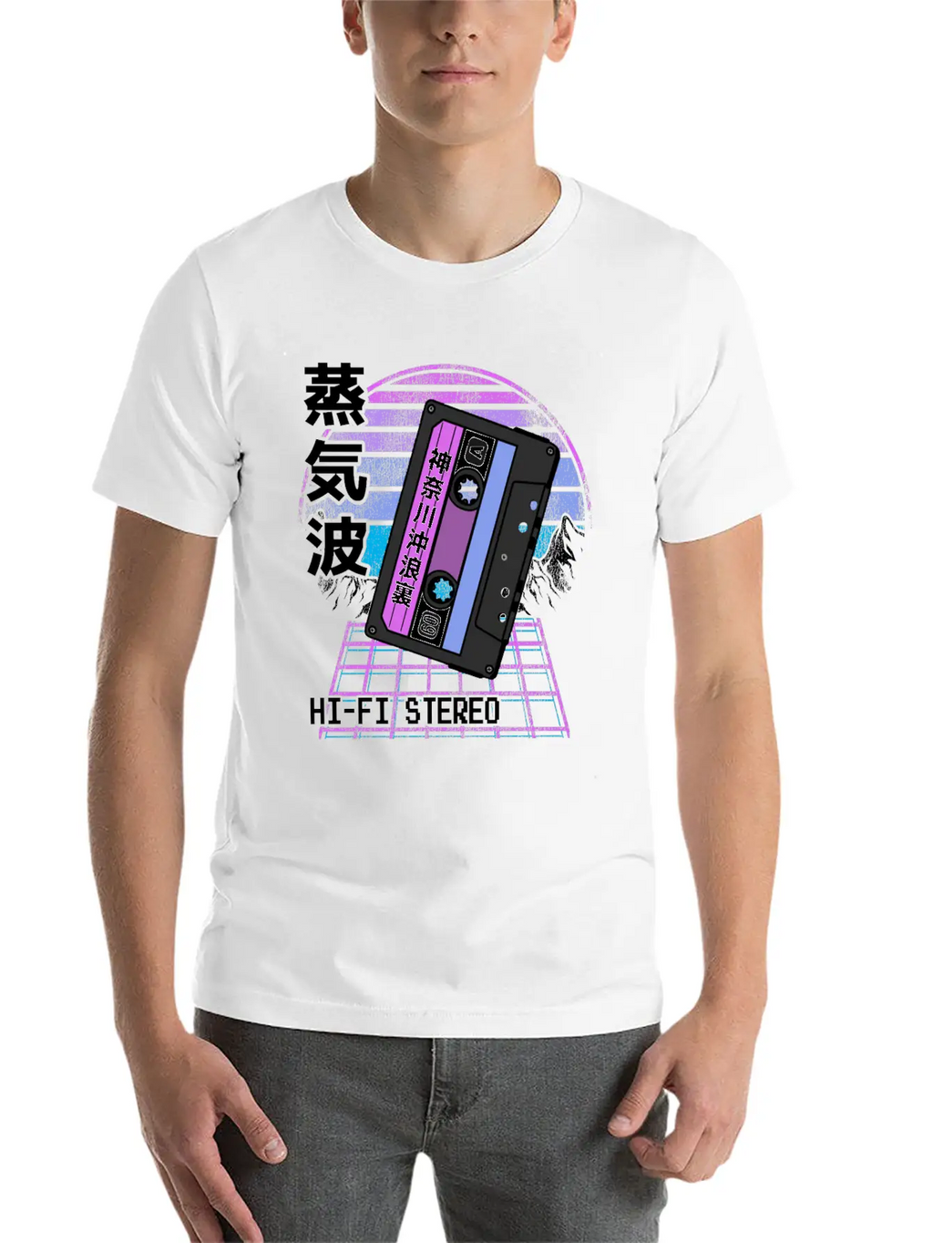 Pastel Goth Japanese Kawaii Retrowave Mixtape Classic Cotton Tee – Unisex Comfort For Any Season