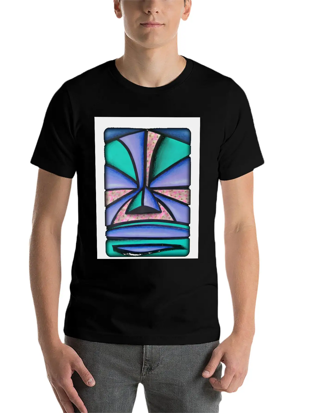 Pastel Tiki Breathable Graphic T-Shirt – Perfect For Casual Days