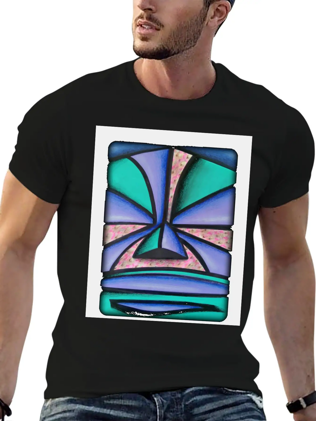 Pastel Tiki Breathable Graphic T-Shirt – Perfect For Casual Days