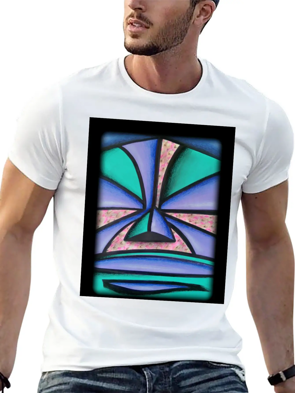 Pastel Tiki Breathable Graphic T-Shirt – Perfect For Casual Days