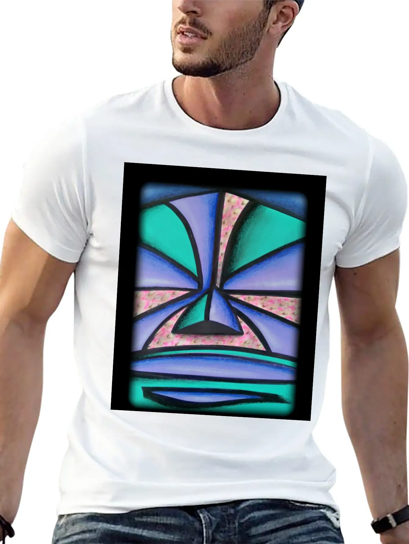 Pastel Tiki Breathable Graphic T-Shirt – Perfect For Casual Days