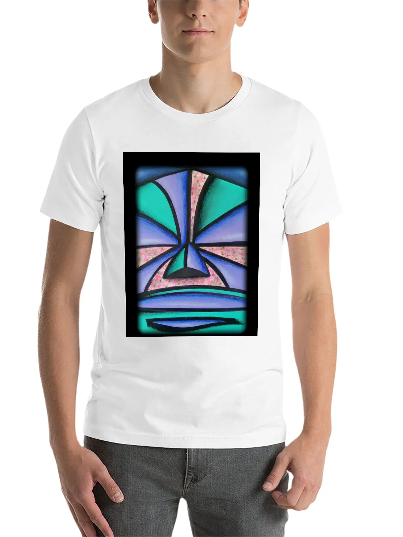 Pastel Tiki Breathable Graphic T-Shirt – Perfect For Casual Days