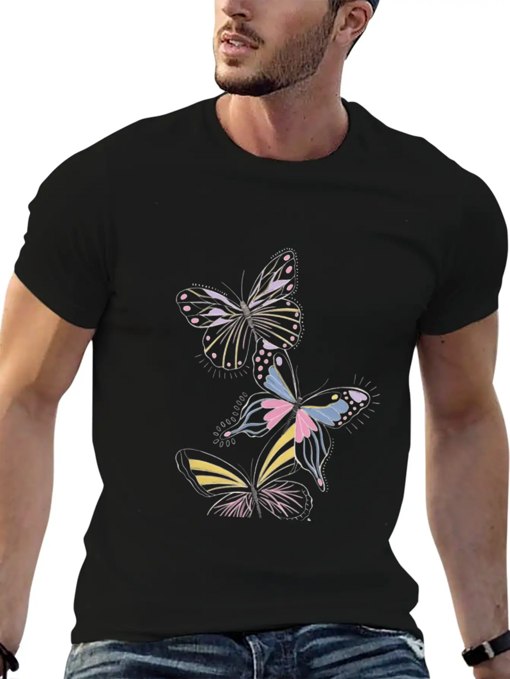 Pastel Whimsy Trio Classic Cotton Tee – Unisex Comfort For Any Season
