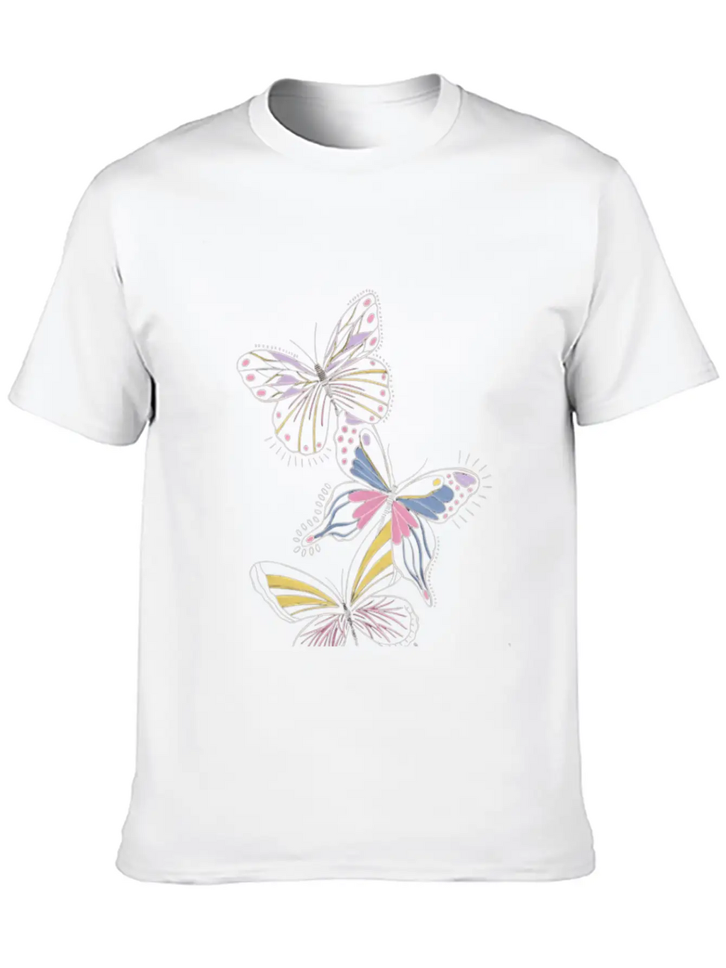 Pastel Whimsy Trio Classic Cotton Tee – Unisex Comfort For Any Season