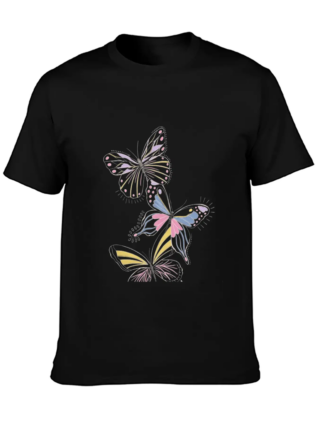 Pastel Whimsy Trio Classic Cotton Tee – Unisex Comfort For Any Season