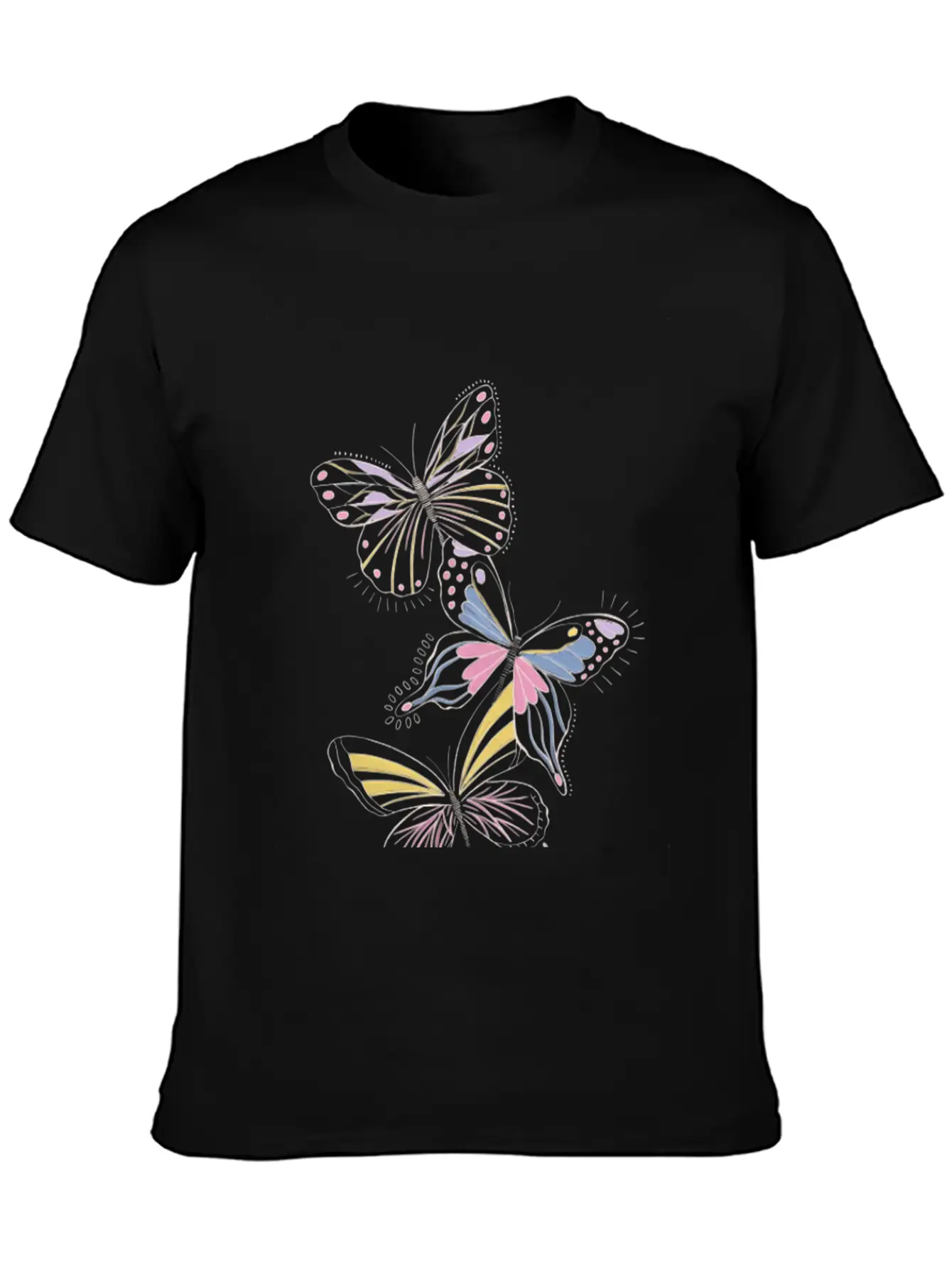 Pastel Whimsy Trio Classic Cotton Tee – Unisex Comfort For Any Season
