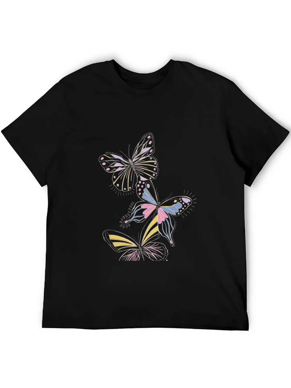 Pastel Whimsy Trio Classic Cotton Tee – Unisex Comfort For Any Season