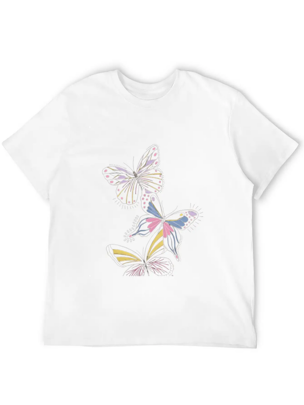 Pastel Whimsy Trio Classic Cotton Tee – Unisex Comfort For Any Season