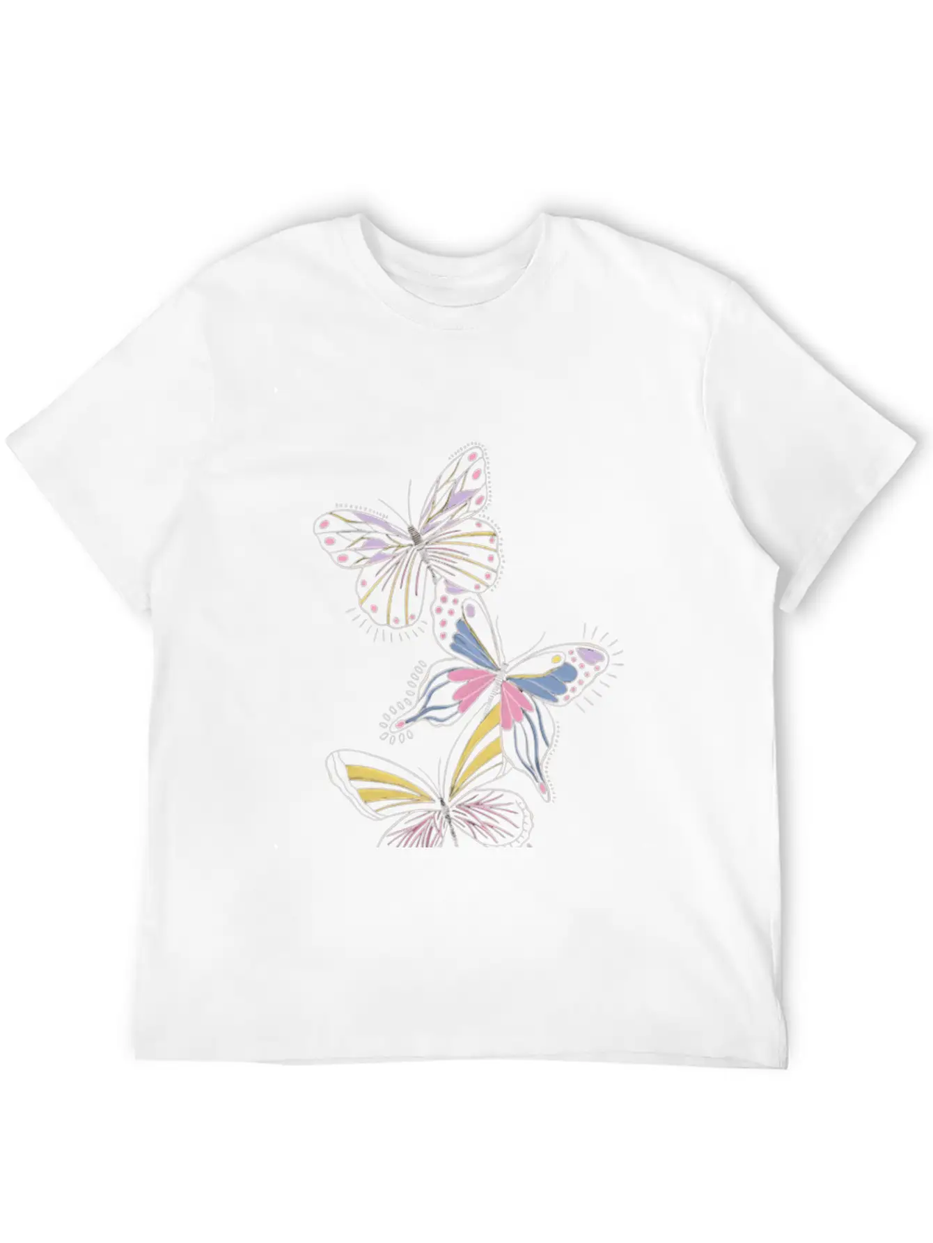 Pastel Whimsy Trio Classic Cotton Tee – Unisex Comfort For Any Season