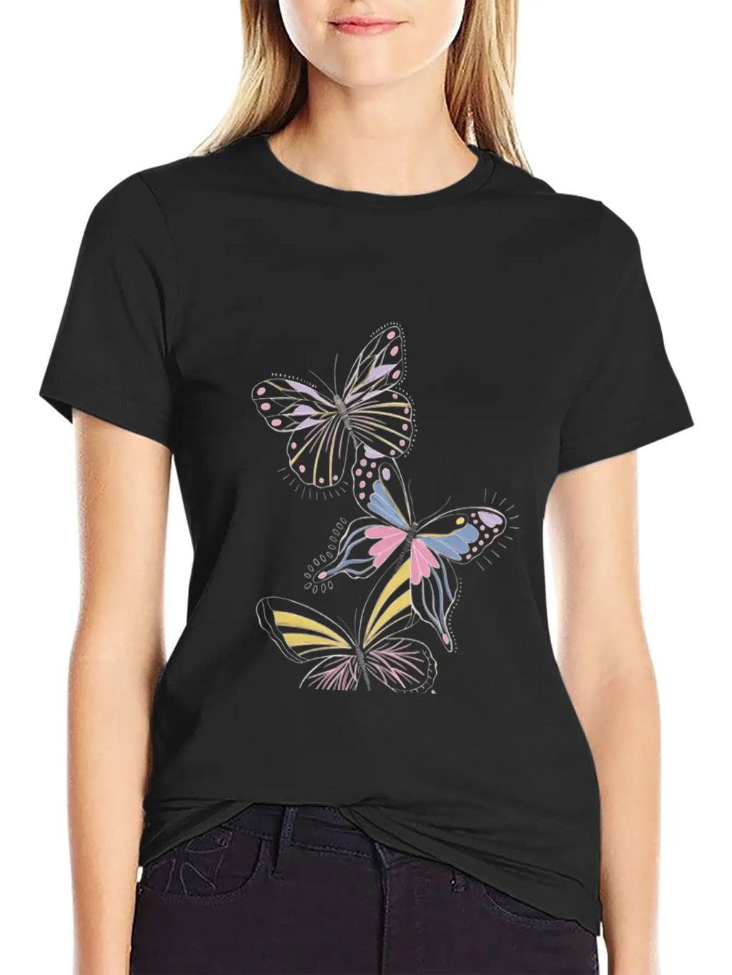 Pastel Whimsy Trio Classic Cotton Tee – Unisex Comfort For Any Season