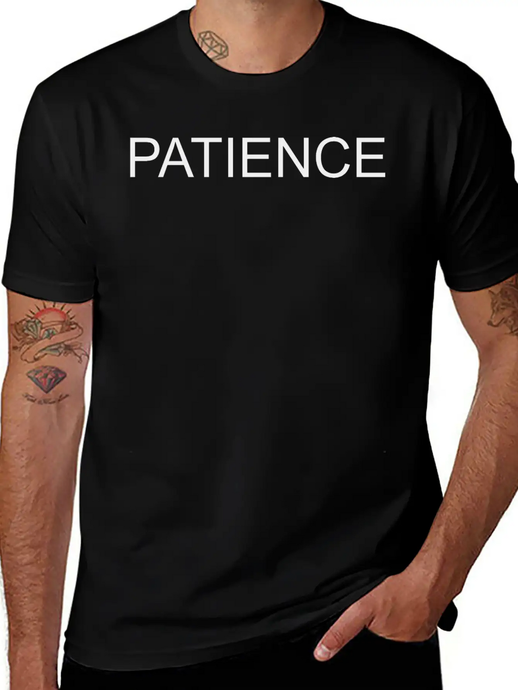 PATIENCE Essential Cotton Tee For Daily Outfits – Unisex Style