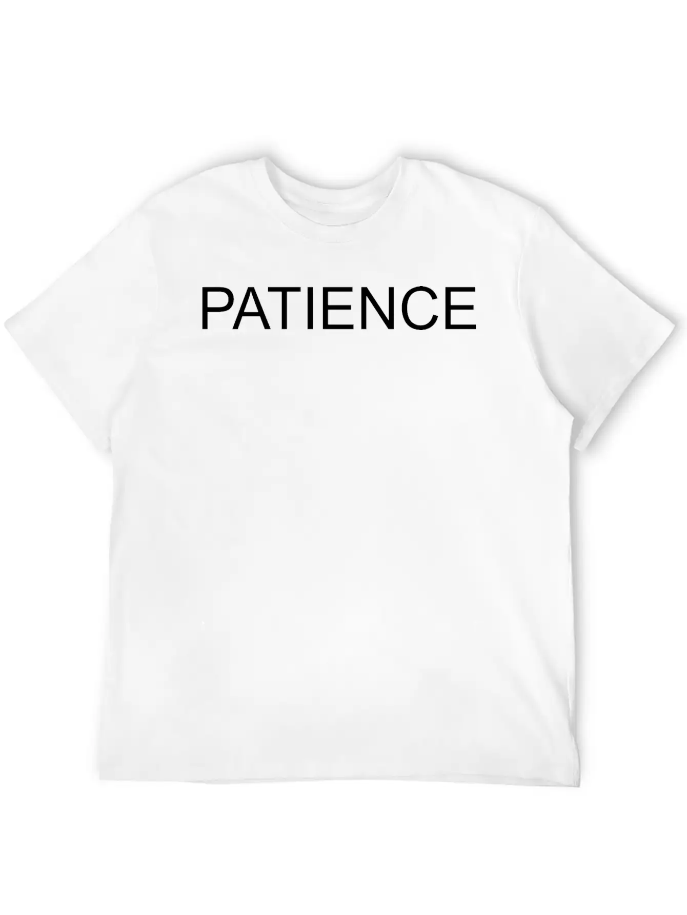 PATIENCE Essential Cotton Tee For Daily Outfits – Unisex Style