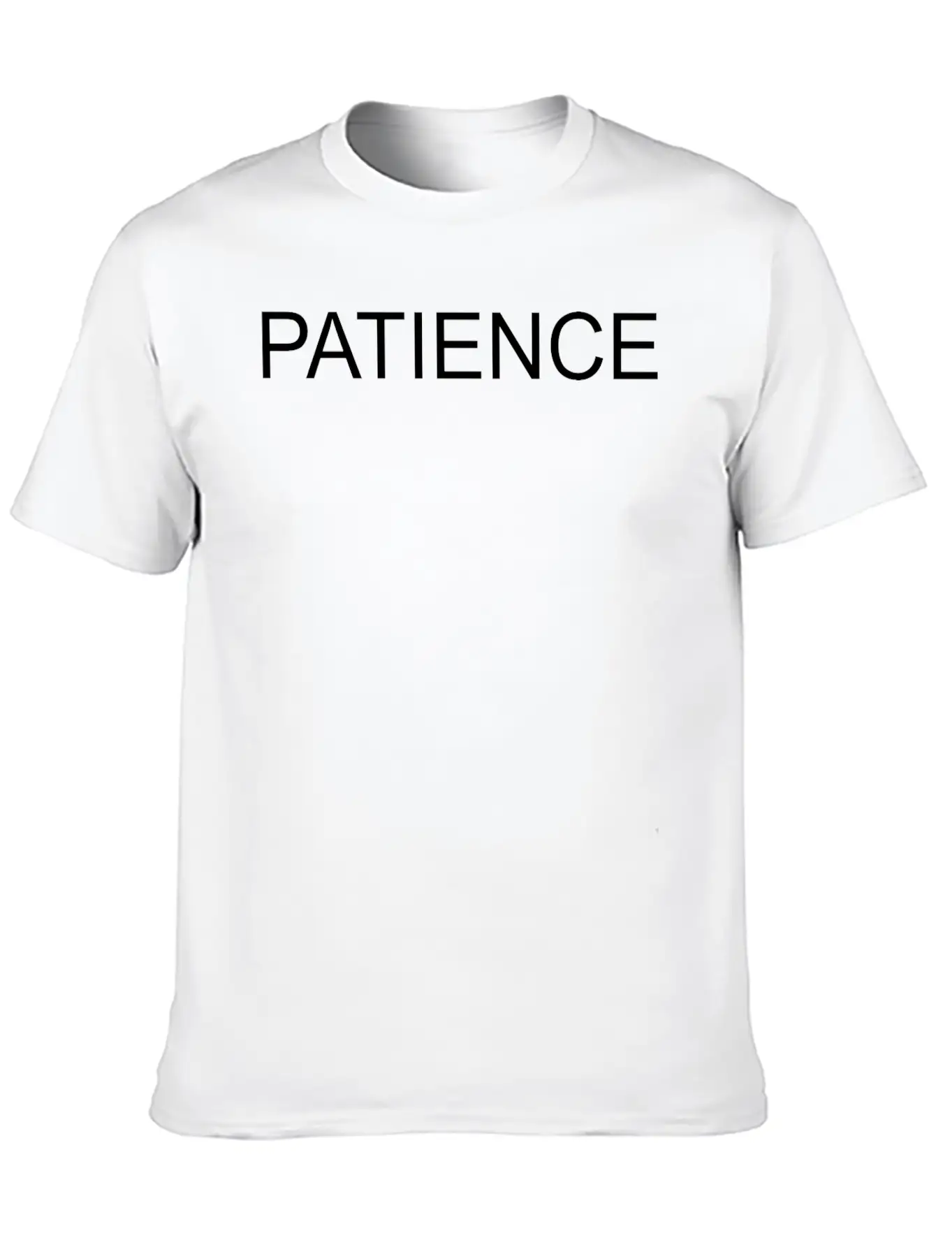 PATIENCE Essential Cotton Tee For Daily Outfits – Unisex Style