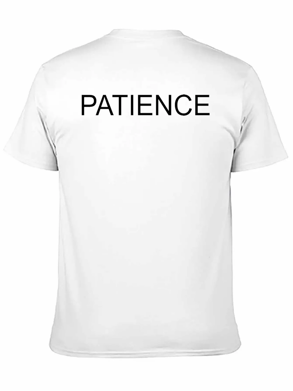 PATIENCE Essential Cotton Tee For Daily Outfits – Unisex Style