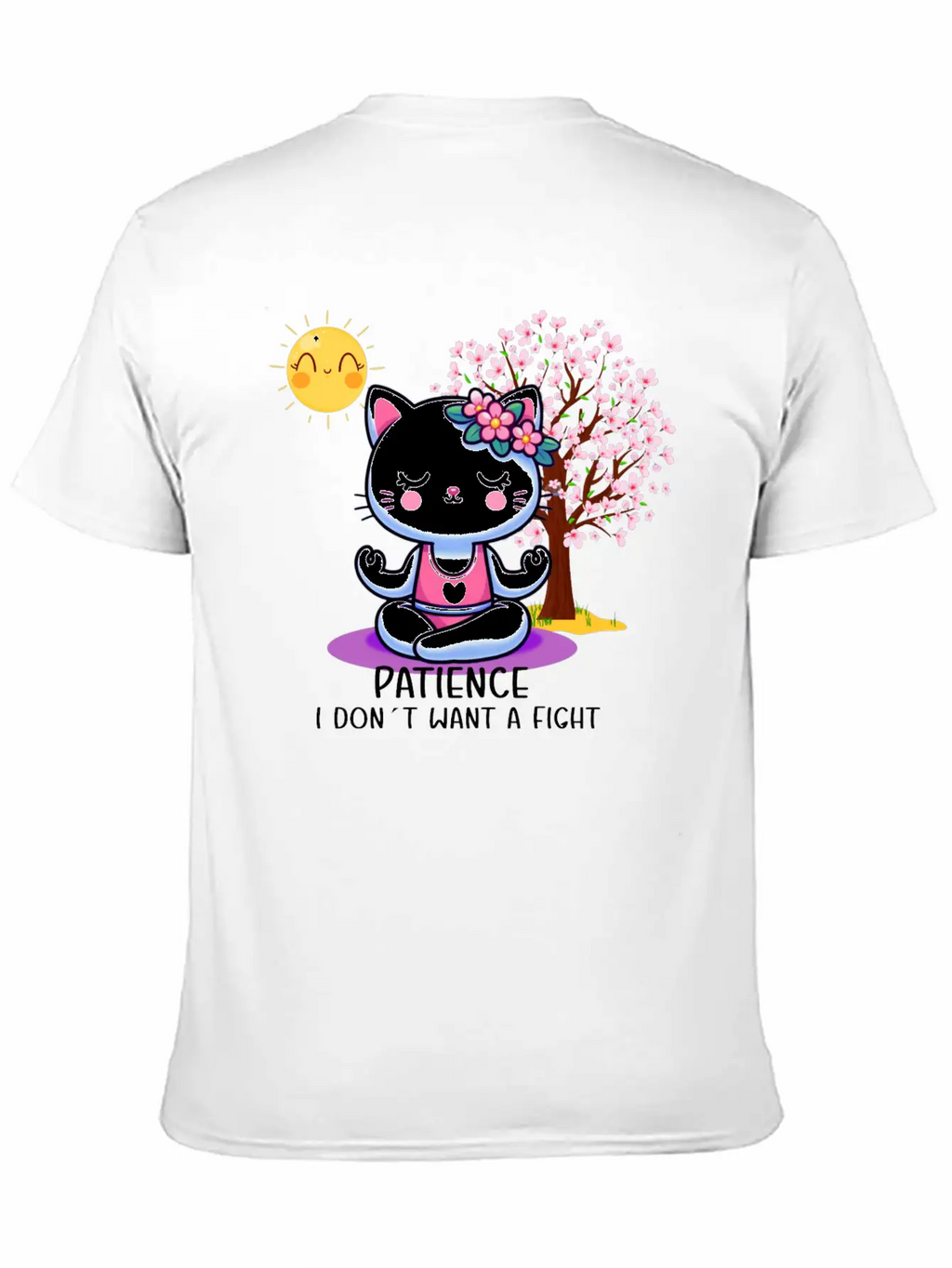 Patience I Dont Want A Fight Unisex Casual T-Shirt – Clean Design For Daily Comfort