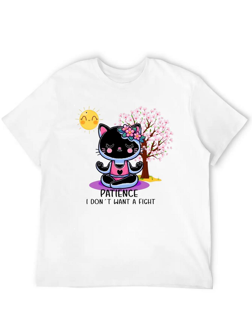 Patience I Dont Want A Fight Unisex Casual T-Shirt – Clean Design For Daily Comfort