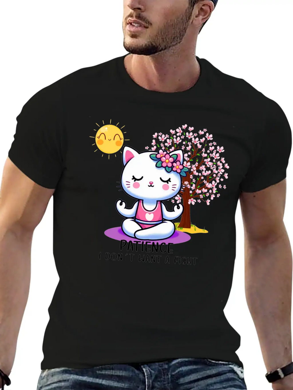 Patience I Dont Want A Fight Unisex Casual T-Shirt – Clean Design For Daily Comfort