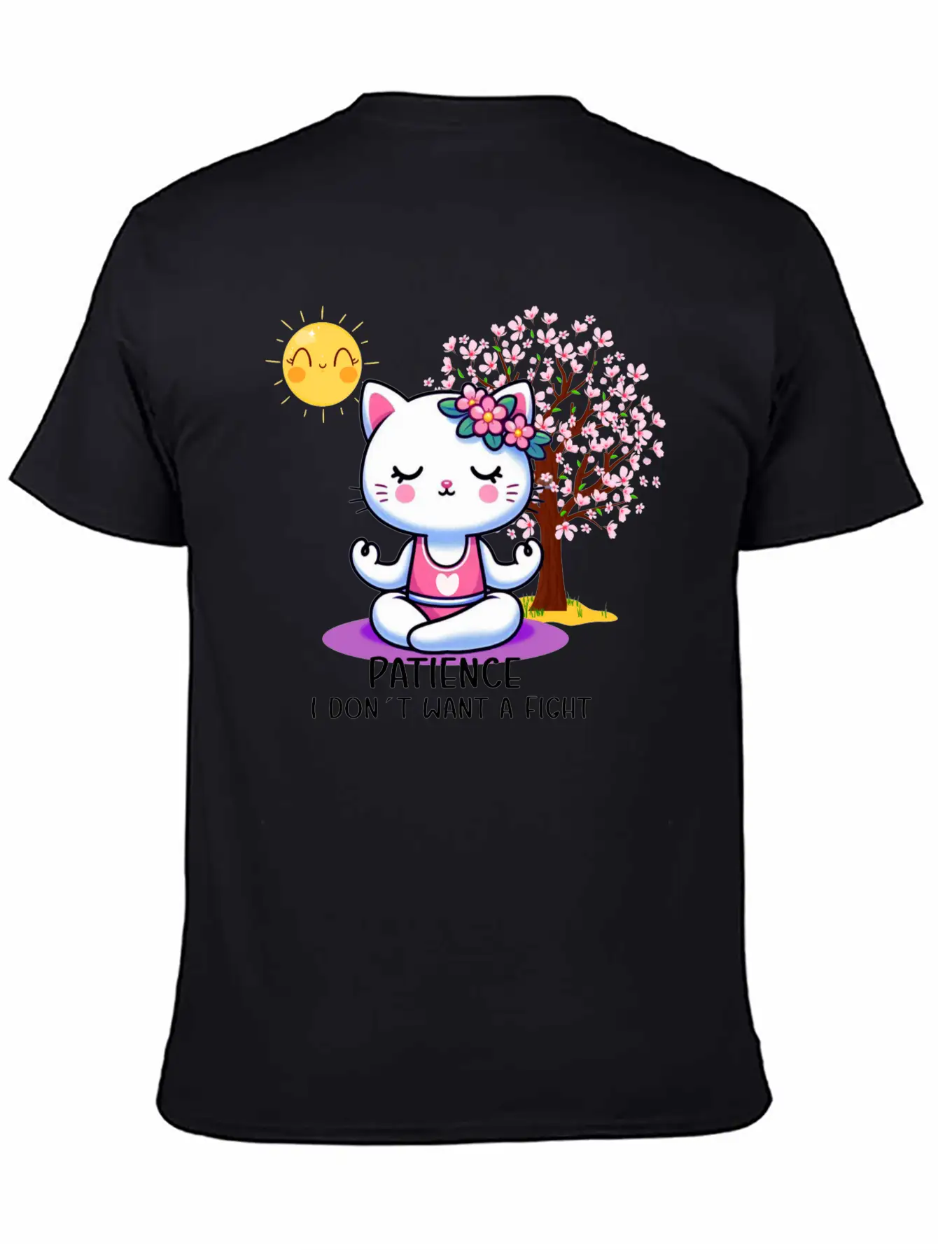 Patience I Dont Want A Fight Unisex Casual T-Shirt – Clean Design For Daily Comfort