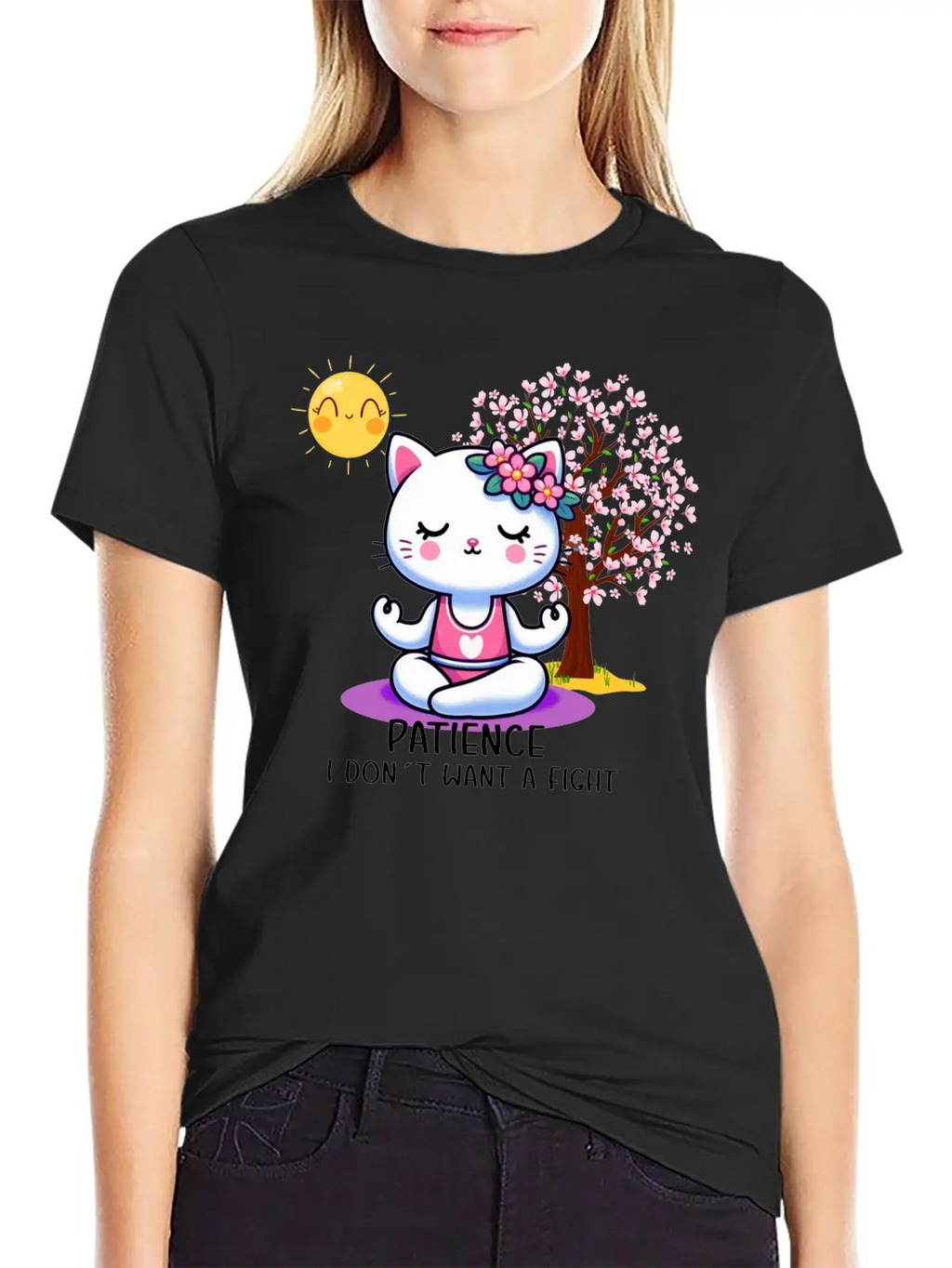 Patience I Dont Want A Fight Unisex Casual T-Shirt – Clean Design For Daily Comfort