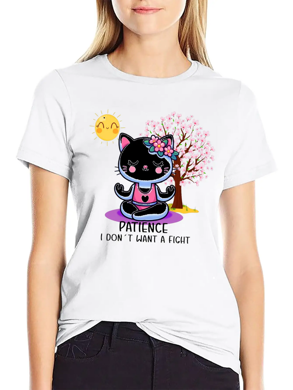 Patience I Dont Want A Fight Unisex Casual T-Shirt – Clean Design For Daily Comfort