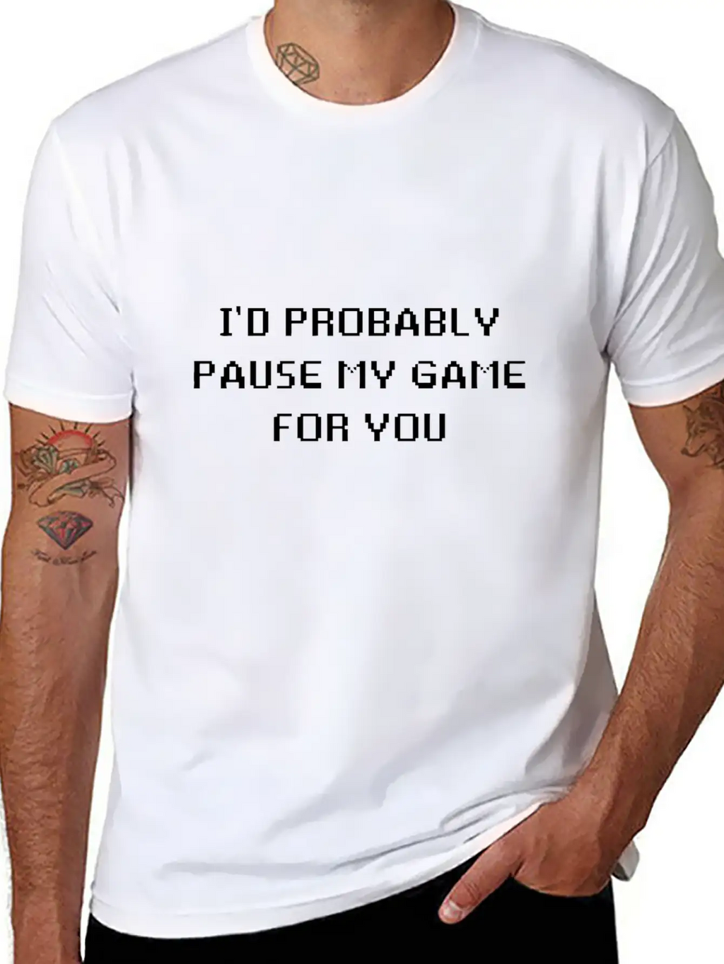 PAUSE GAME Modern Fit Casual T-Shirt – Clean And Versatile Design