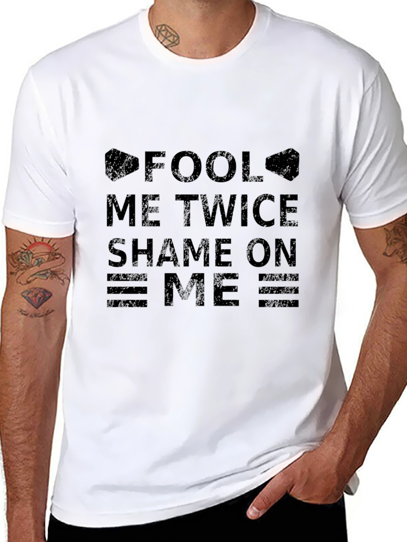 Fool Me Twice T-Shirt - Shame On Me Graphic Tee