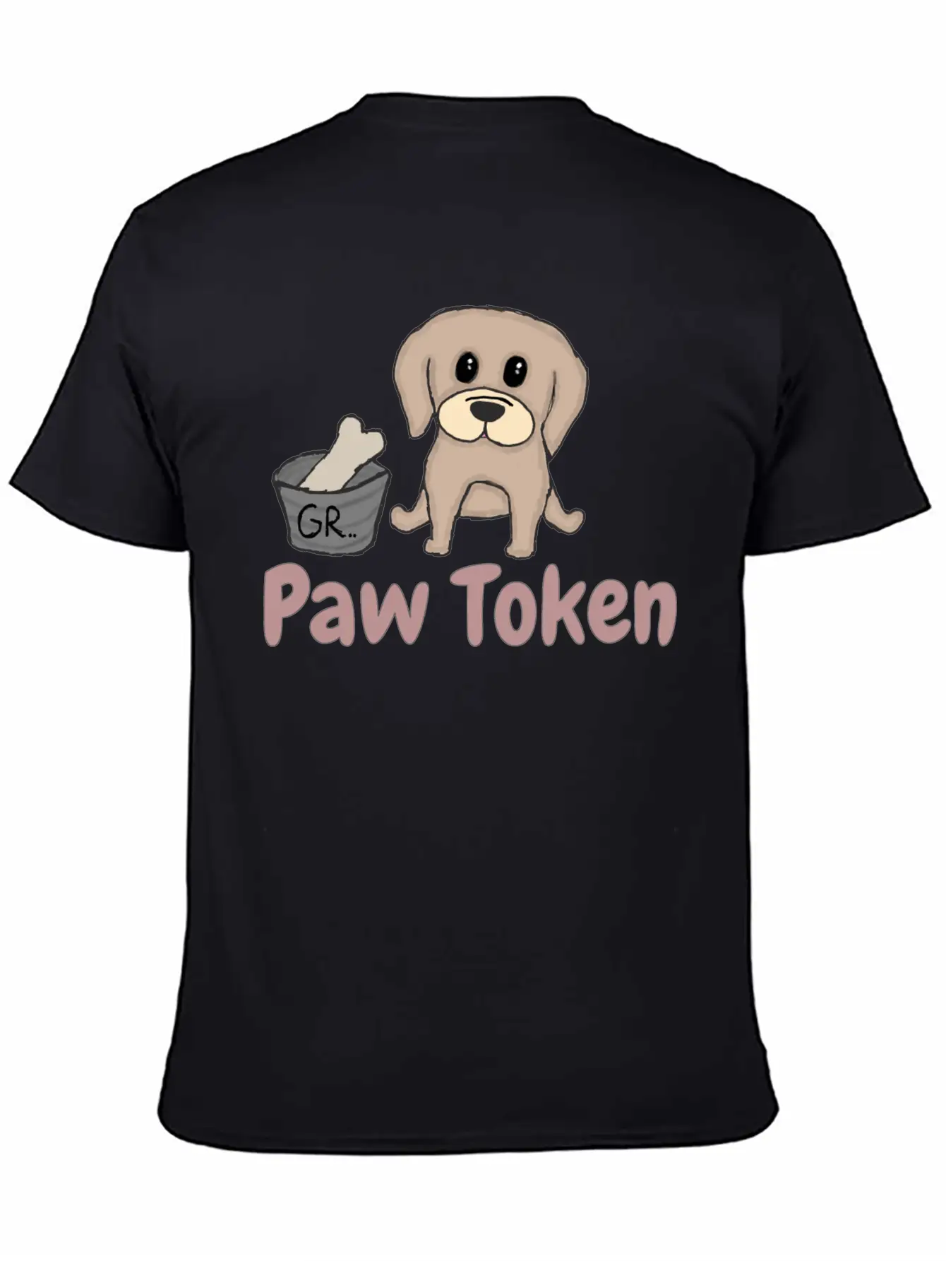 Paw Token, Puppy Lovers Token Basic Graphic T-Shirt – Daily Comfort In Soft Cotton