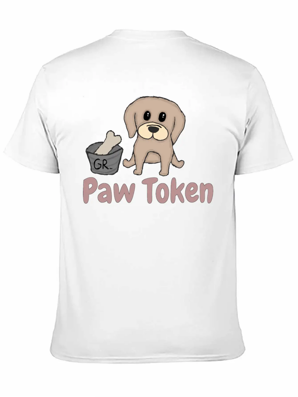 Paw Token, Puppy Lovers Token Basic Graphic T-Shirt – Daily Comfort In Soft Cotton