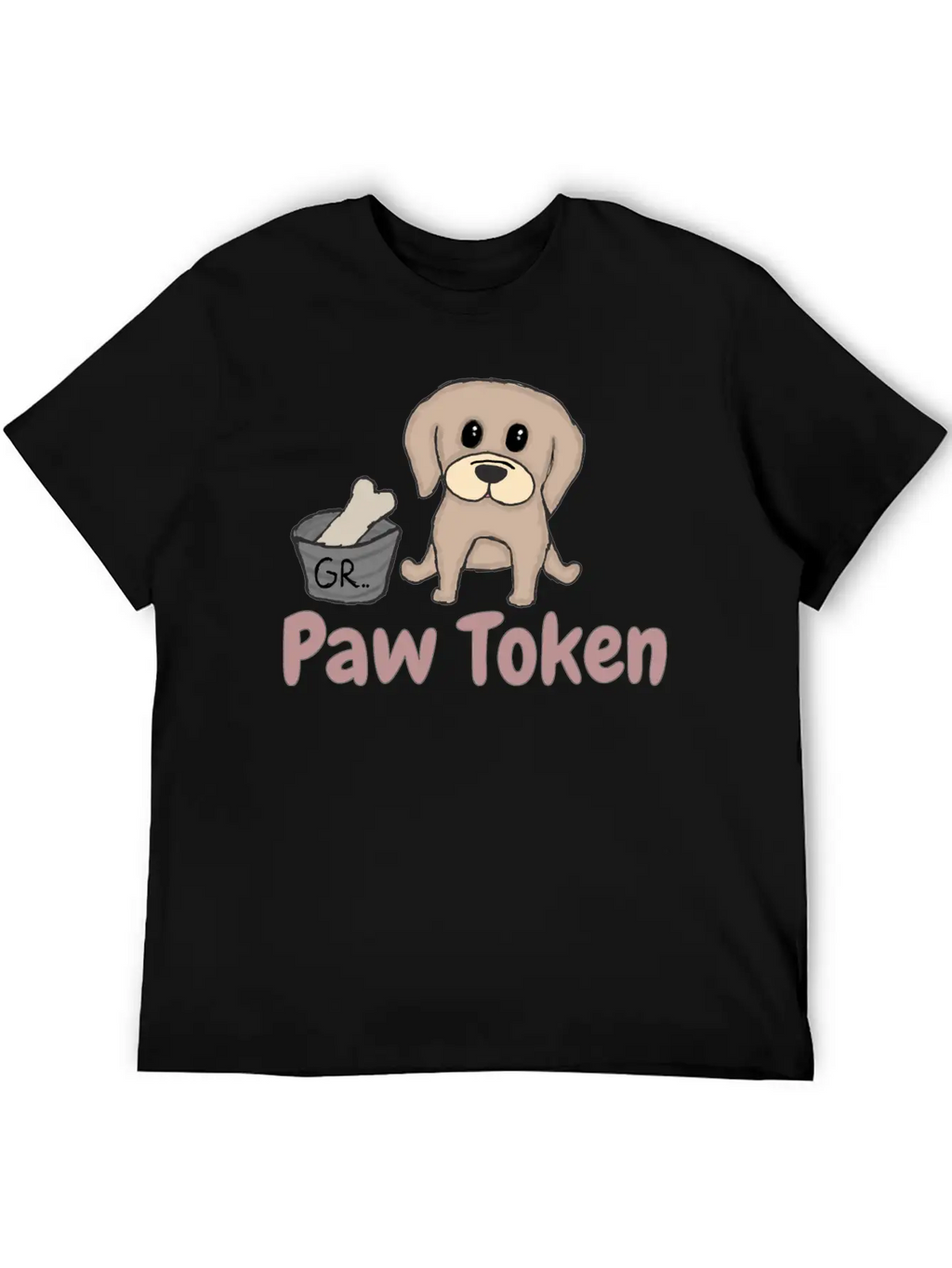 Paw Token, Puppy Lovers Token Basic Graphic T-Shirt – Daily Comfort In Soft Cotton