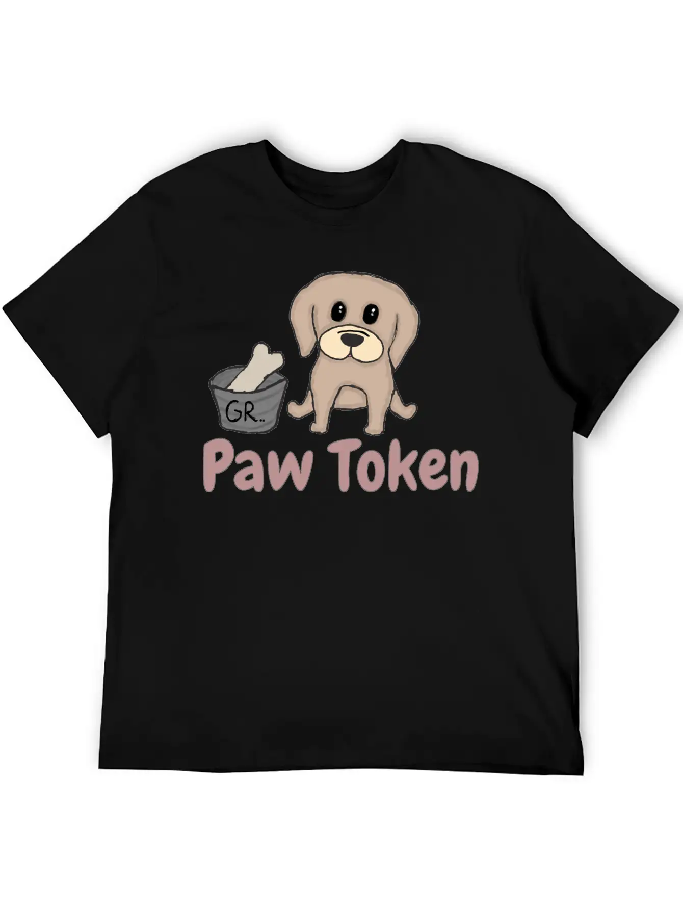 Paw Token, Puppy Lovers Token Basic Graphic T-Shirt – Daily Comfort In Soft Cotton