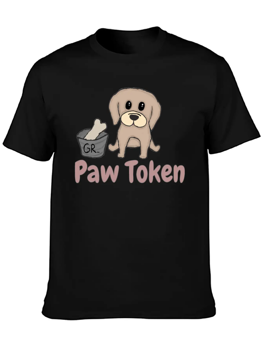 Paw Token, Puppy Lovers Token Basic Graphic T-Shirt – Daily Comfort In Soft Cotton