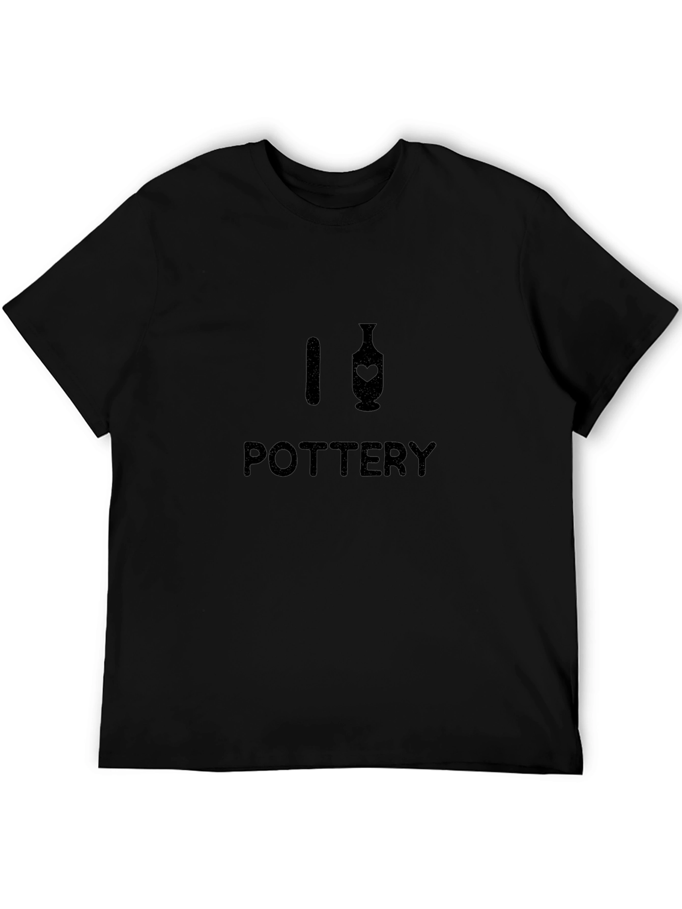 I Heart Pottery T-Shirt - Black Unisex Tee