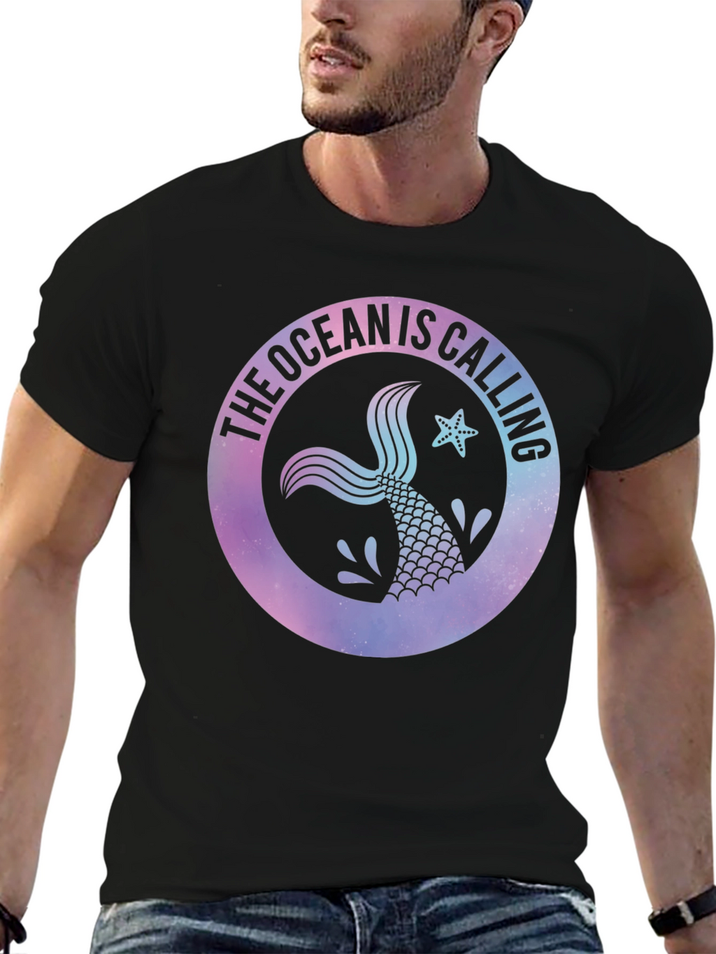 Ocean Calling Mermaid Tail Graphic Tee