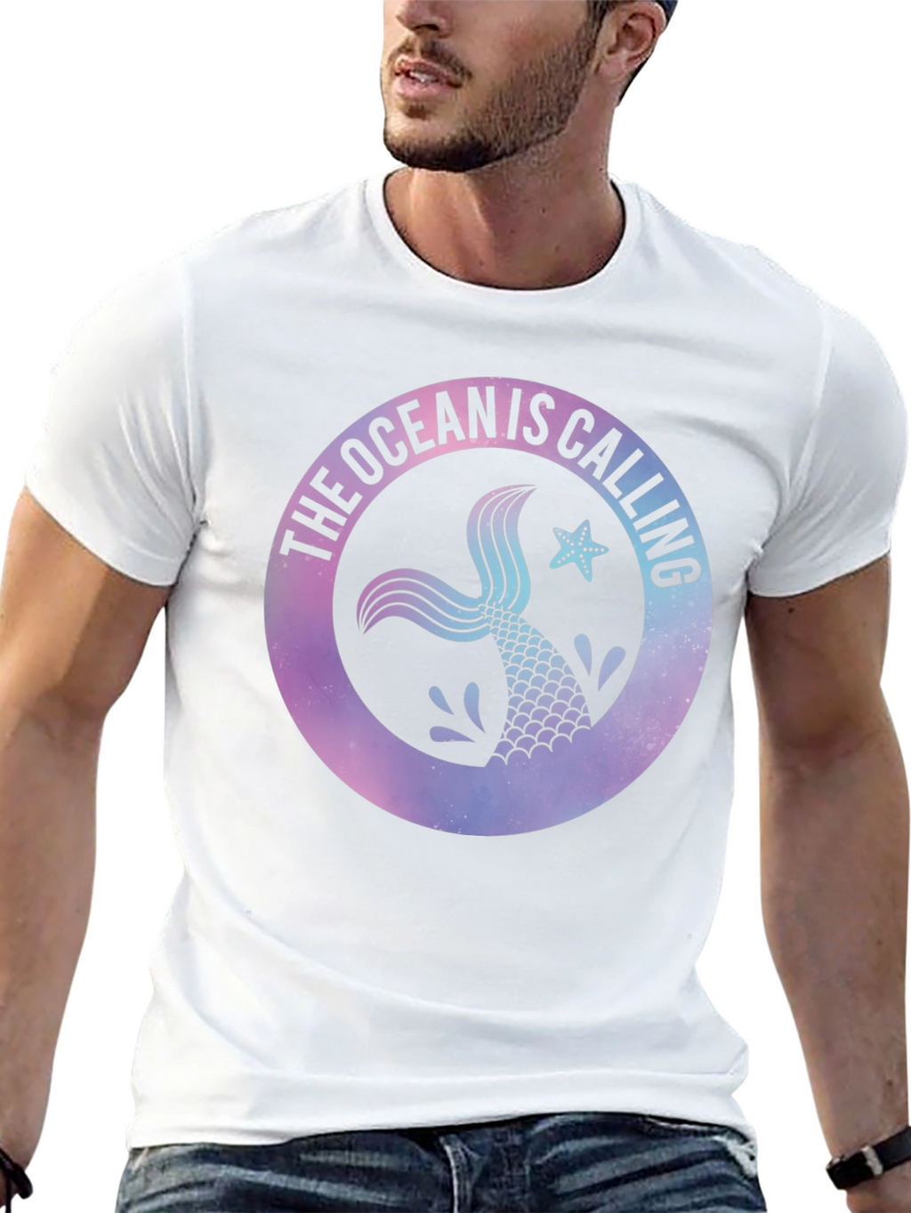 Ocean Calling Mermaid Tail Graphic Tee