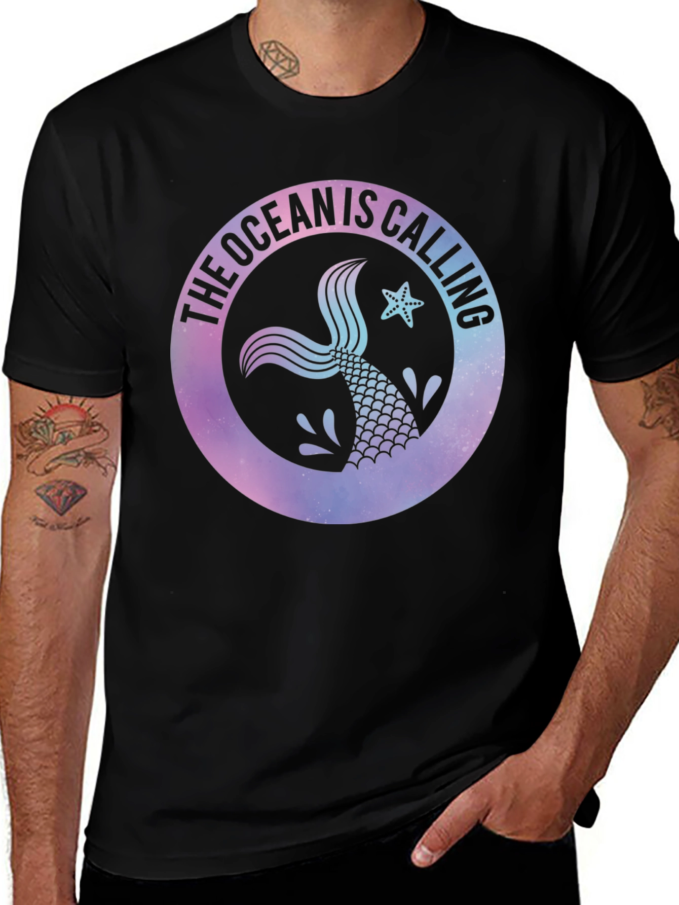 Ocean Calling Mermaid Tail Graphic Tee