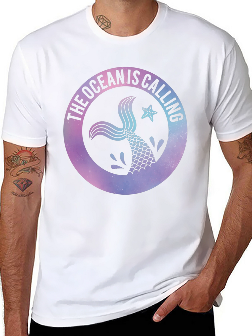 Ocean Calling Mermaid Tail Graphic Tee