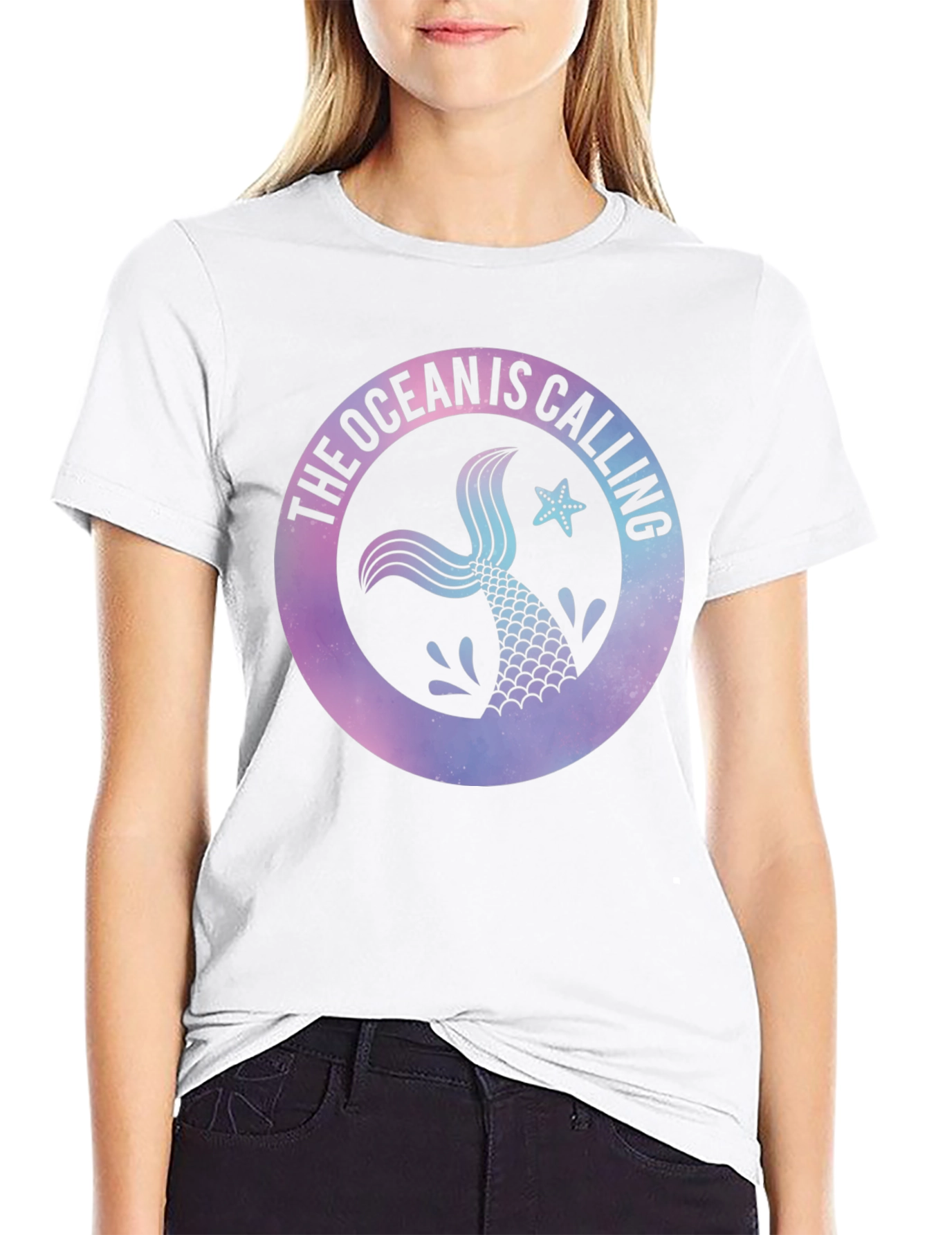 Ocean Calling Mermaid Tail Graphic Tee
