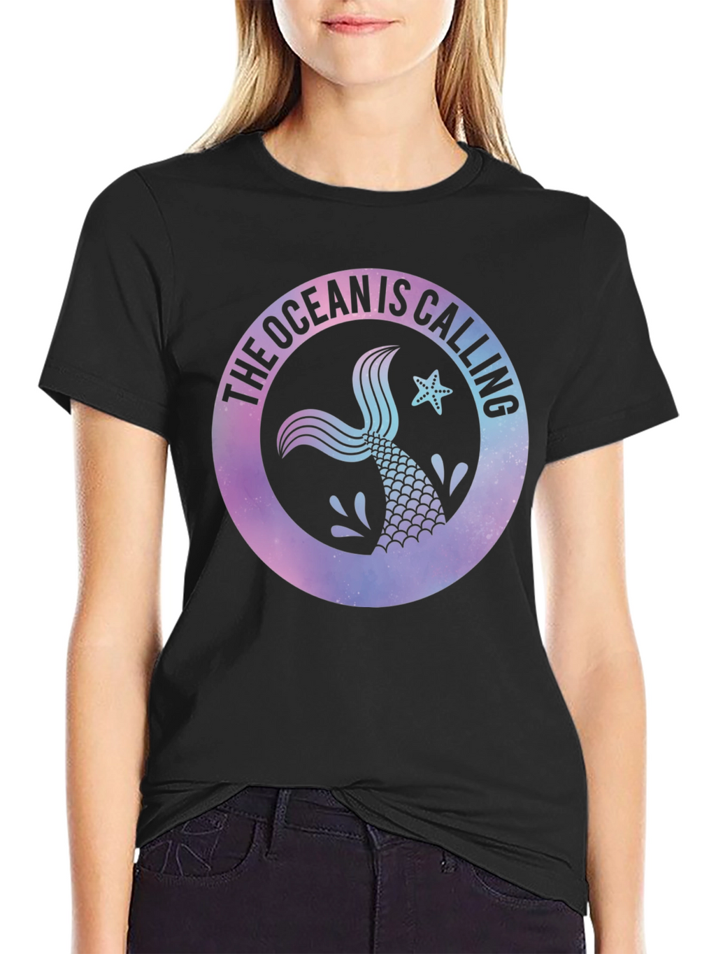 Ocean Calling Mermaid Tail Graphic Tee