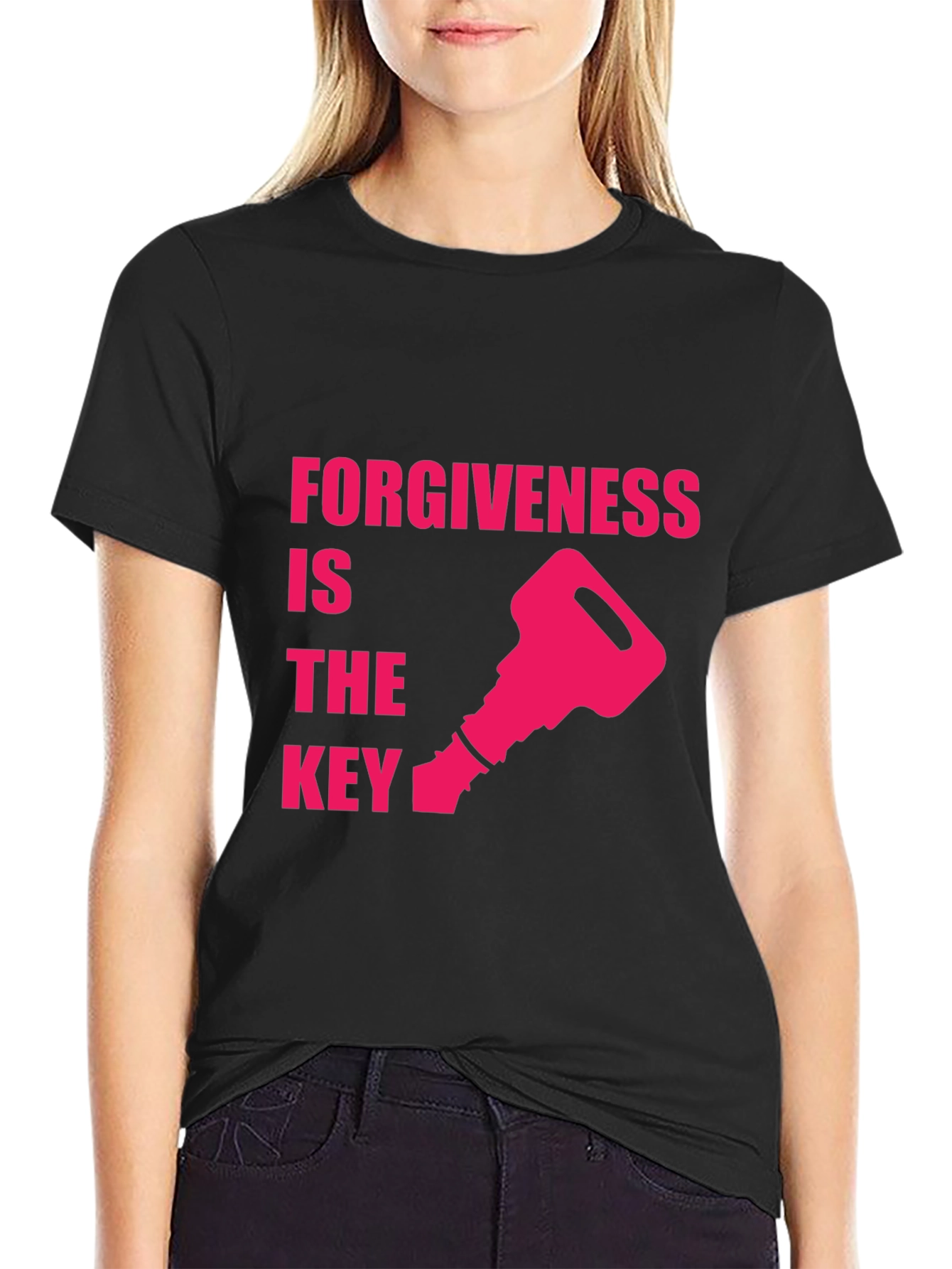 Forgiveness is the Key Black T-Shirt